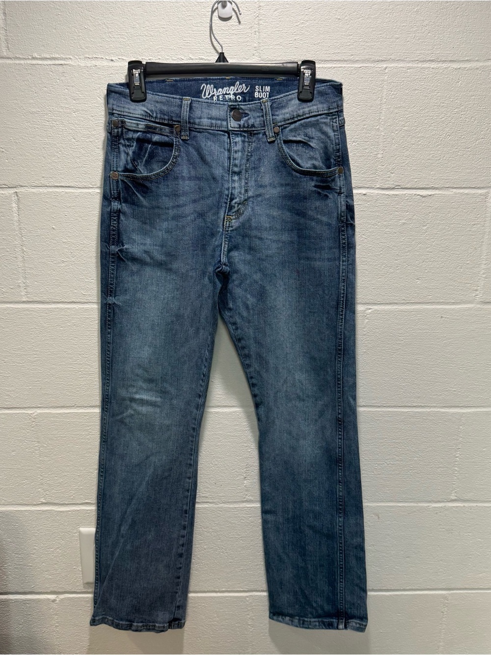 Wrangler Retro Slim Boot Jeans 30x32 Light Wash
